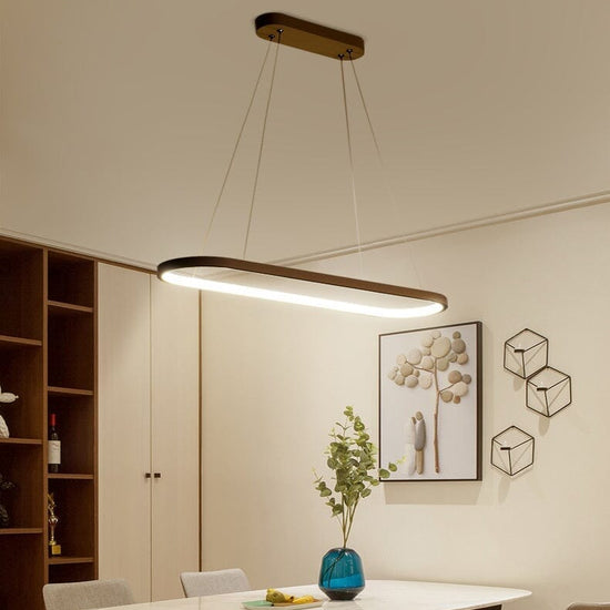 Lustre Pendente Vallbona com Controle Remoto luzes Conceito Preto 