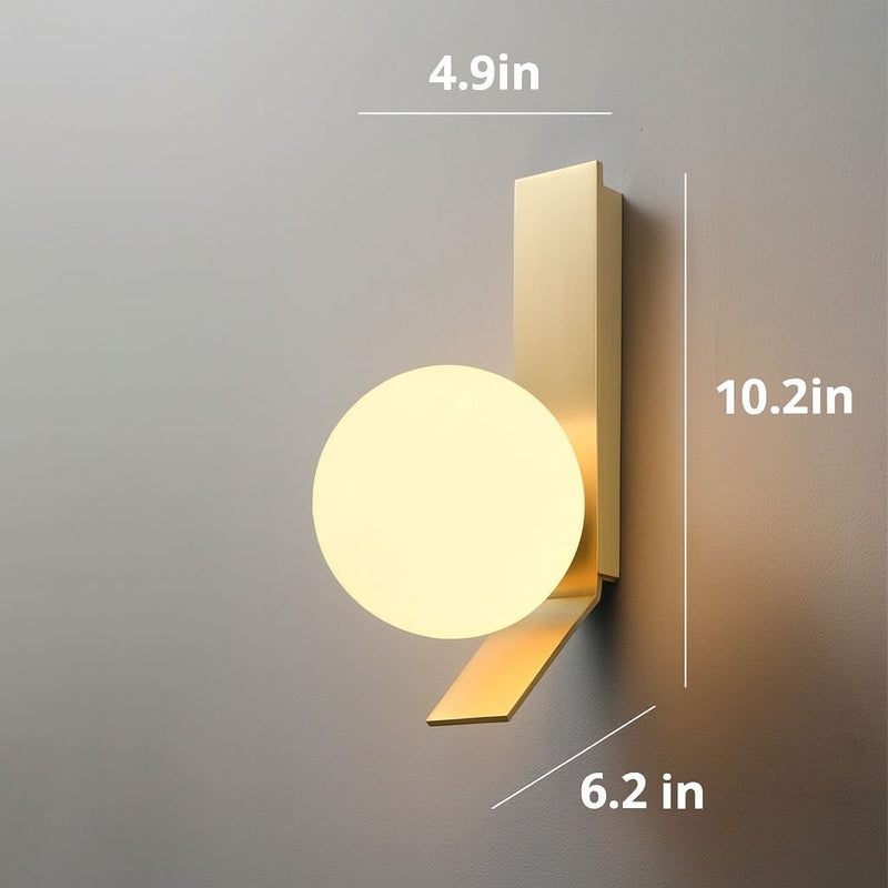 Luxury Modern Clean Sphere LED Wall Sconce