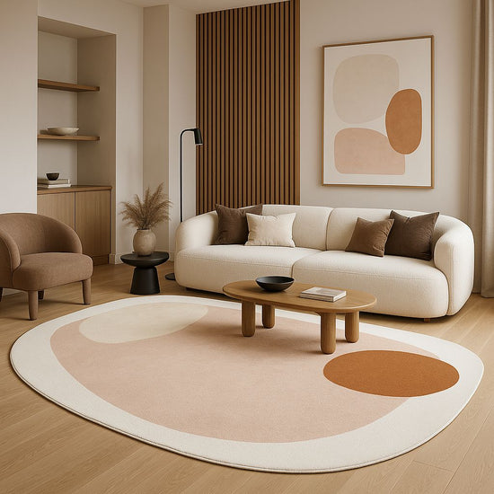 Tapete Decorativo Orgânico Abstrato Irregular - Íris Tapete - 0005 Conceito 80x120cm 