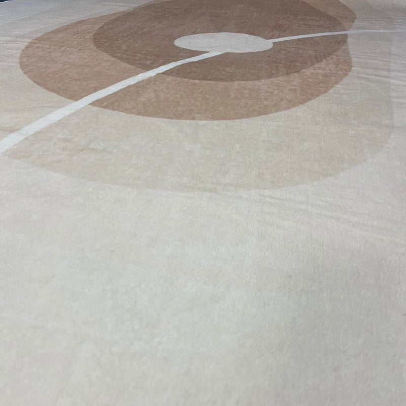 Tapete Decorativo Orgânico Abstrato Irregular para Sala - Areia Tapete - 0008 Conceito 