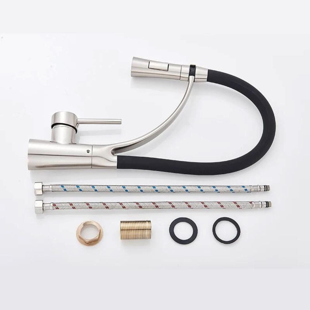 Torneira Móvel Chrome Pull Down Cozinha - 0002 Conceito 